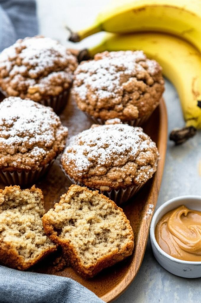Peanut Butter Banana Muffins